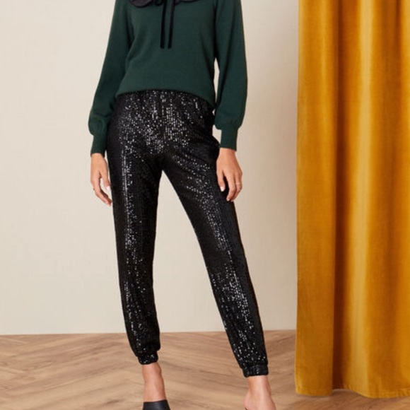 Hummingbird Pants - New Hummingbird black sequin joggers pant